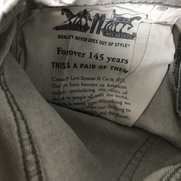 Levi’s 512 Slim Taper Flex Men’s Jeans [30x32] Midnight Plane Grey - Picture 8 of 9